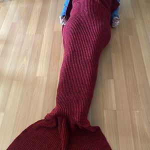 Mermaid tail blanket adult size